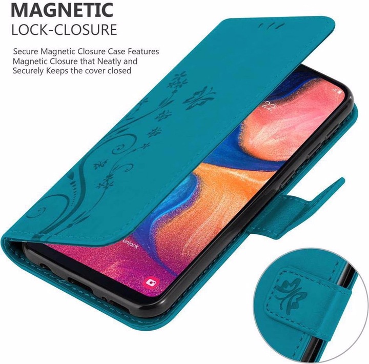 Produktbild Cadorabo Flower Book Cover (Samsung Galaxy A10e)