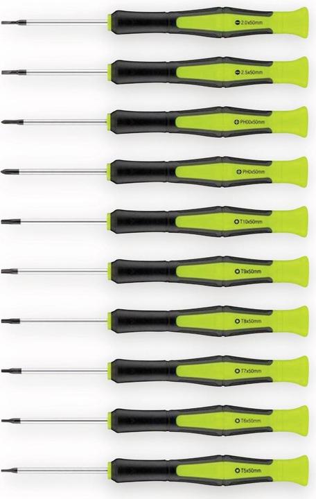 Immagine prodotto Goobay 74005 Set di cacciaviti a mano Cacciavite di precisione (Fessura croce Phillipps (PH), Torx (TX), Fattucchiera)