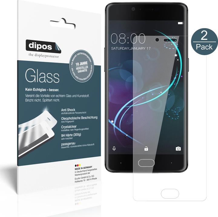 Actual product image Dipos Screen Protector Anti-Shock (2 pcs., Doogee Shoot 1)