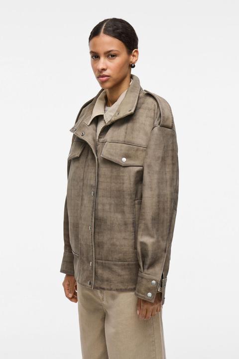 Actual product image Rouge Edit Oversized Lederjacke (34)