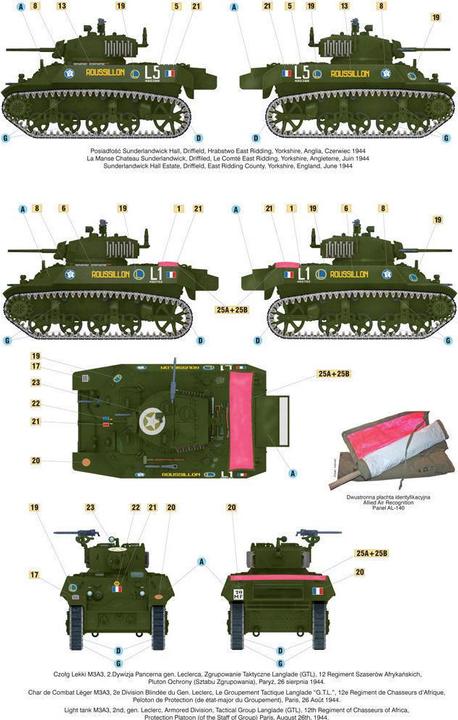 Image du produit Mirage Hobby Libération de Paris,Citerne légère M3A3