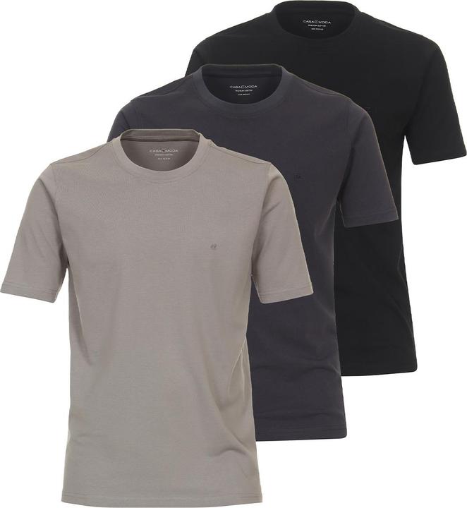 Produktbild Casamoda 3er Pack Basic T-Shirt (XXL)