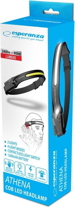 Image du produit Esperanza EOT067 Lampe de poche bandeau noir LED (240 lm)