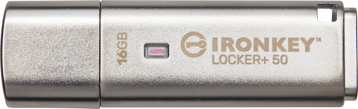 Actual product image Kingston IronKey Locker+ 50 (16 GB, USB-A, USB 3.2)