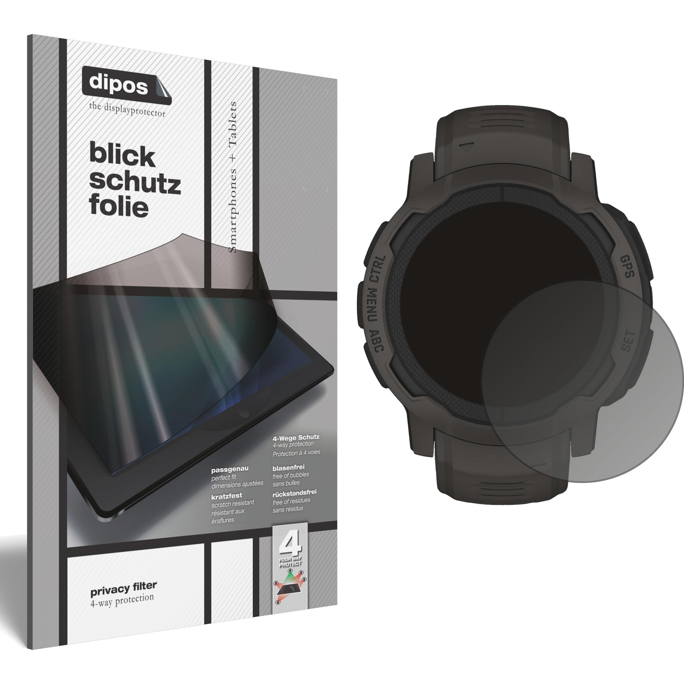 Dipos Blickschutzfolie 4-Way Privacy, Smartwatch Schutzfolie, Transparent
