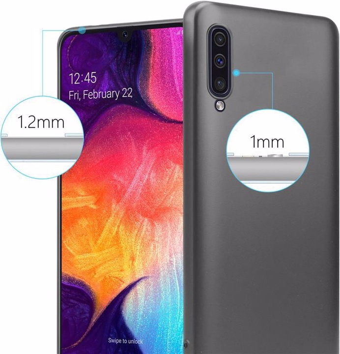 Immagine prodotto Cadorabo Copertura metallica opaca in TPU (Samsung Galaxy A50)