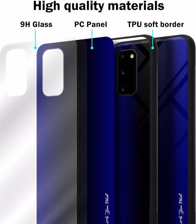 Immagine prodotto Cadorabo Copertura di vetro a strisce in TPU (Samsung Galaxy S20+)