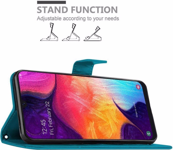 Actual product image Cadorabo Flower Book Cover (Samsung Galaxy A50s, Samsung Galaxy A30s)