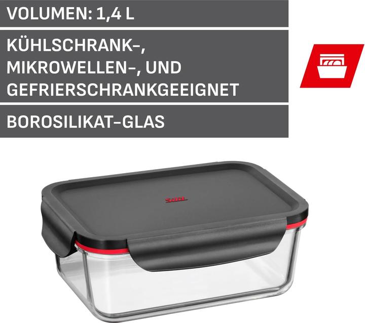 Productafbeelding Silit Storio Voorraadpot 21 x 14cm Glazen Voorraadpot Luchtdicht Aromadeksel Voedselopslagpotje (1.40 l)