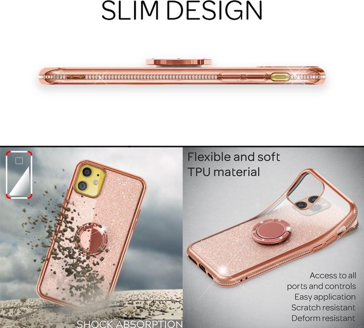 Image du produit Nalia Ring Glitter Silicone Cover (Apple iPhone 11)