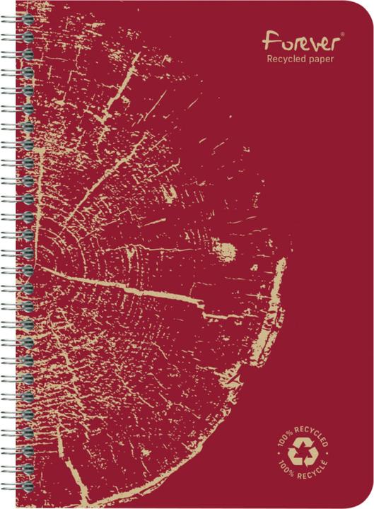 Produktbild Clairefontaine Spiralheft Forever Premium (A5, Liniert, Harter Einband)