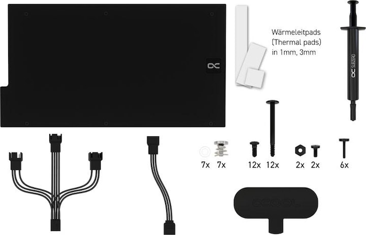 Actual product image Alphacool Eiswolf 2 AIO - 360mm RTX 4090 Aorus Master - Gaming with Backplate