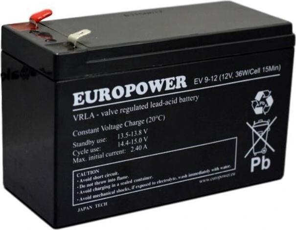 Produktbild Europower 12V 9Ah EV-Batterie (12 V, 9 Ah)