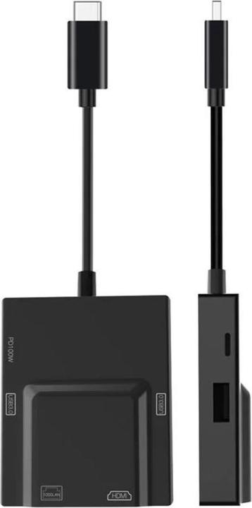 Immagine prodotto PowerGuard Adattatore multiplo 5-in-1 USB-C HDMI Gigabit Ethernet USB 3.0 100W (USB-C, 5 Porti)