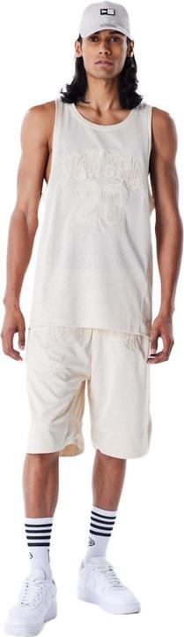 Immagine prodotto New Era Poly Mesh Tank Top - BRAND LOGO stone beige - XXL (XXL)