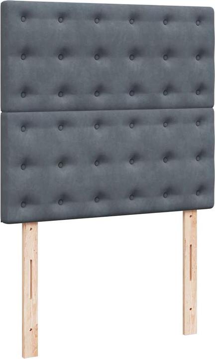 Produktbild vidaXL Bo x springbett mit Matratze 140 x 200 cm Samt (140 x 200 cm)