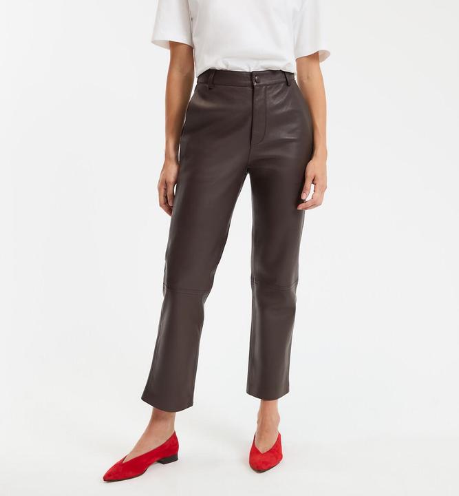 Image du produit La Redoute Collections Gerade geschnittene Hose aus Schafsleder (40)