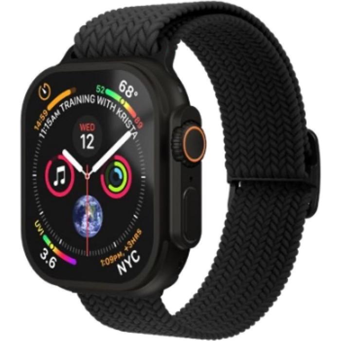 Vonmählen Woven Loop 38 40 41mm One Size - All Black (One Size), Uhrenarmband, Schwarz