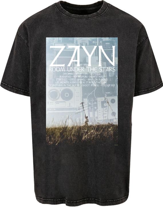 Produktbild Merchcode ZAYN - Tracklist Antannae Acid Washed Oversize Tee - 193213 (S)