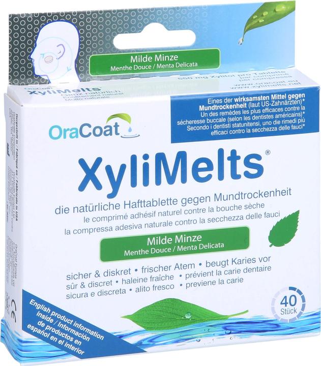 Immagine prodotto Xylimelts Compresse adesive contro la secchezza delle fauci (40 x, 270 ml, 59 g)