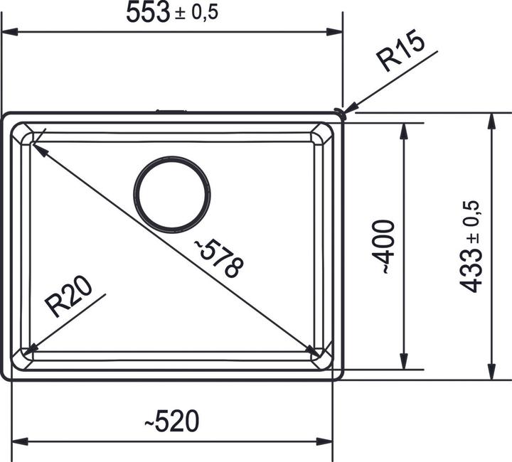 Actual product image Franke 125.0683.234 (30.90 cm, 60 cm)