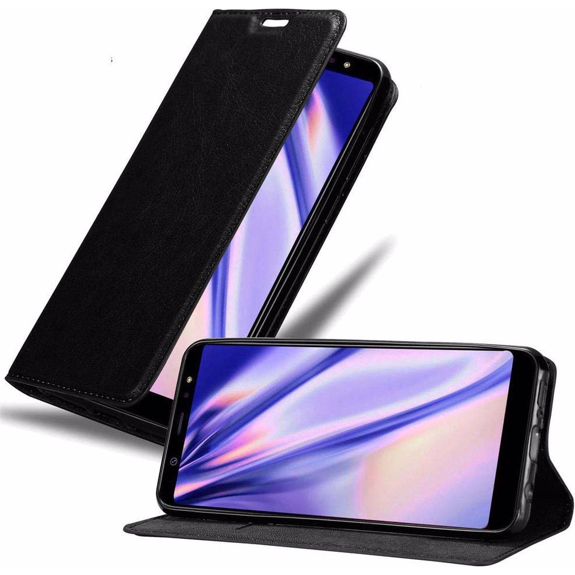 Thumbnail - Cadorabo Book Invisible Magnet Cover (Samsung Galaxy A6+), Smartphone Hülle, Schwarz