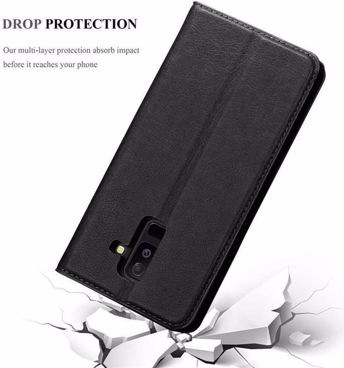 Actual product image Cadorabo Book Invisible Magnet Cover (Samsung Galaxy A6+)