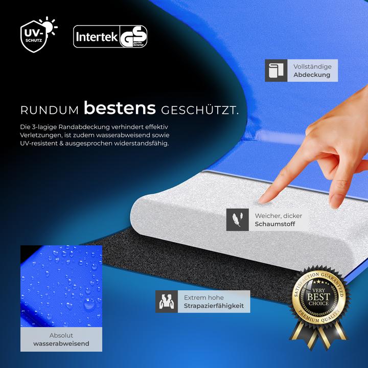 Produktbild tectake Trampolin mit Sicherheitsnetz (396 cm)