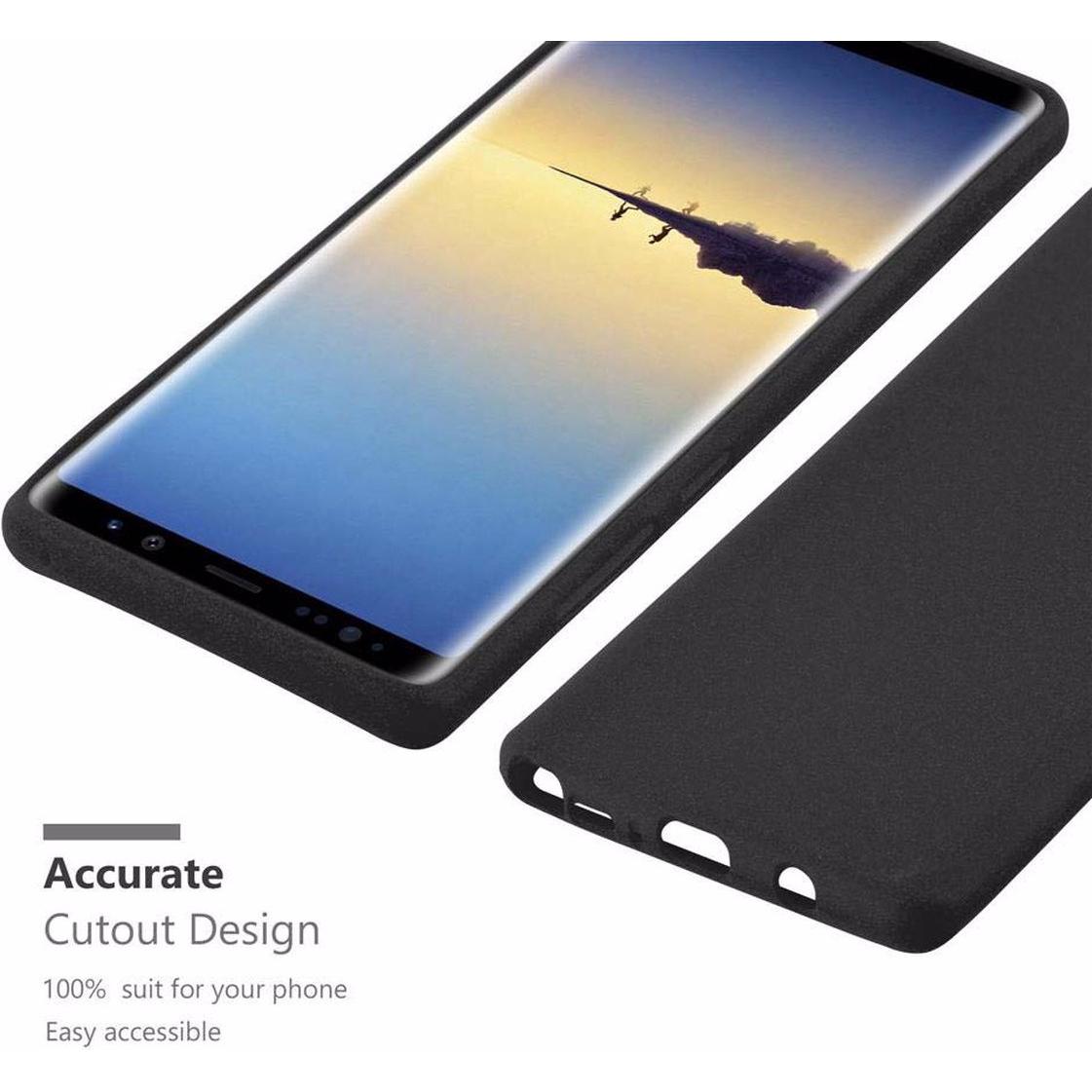 Thumbnail - Cadorabo TPU Frosted Cover (Samsung Galaxy Note 8), Smartphone Hülle, Schwarz