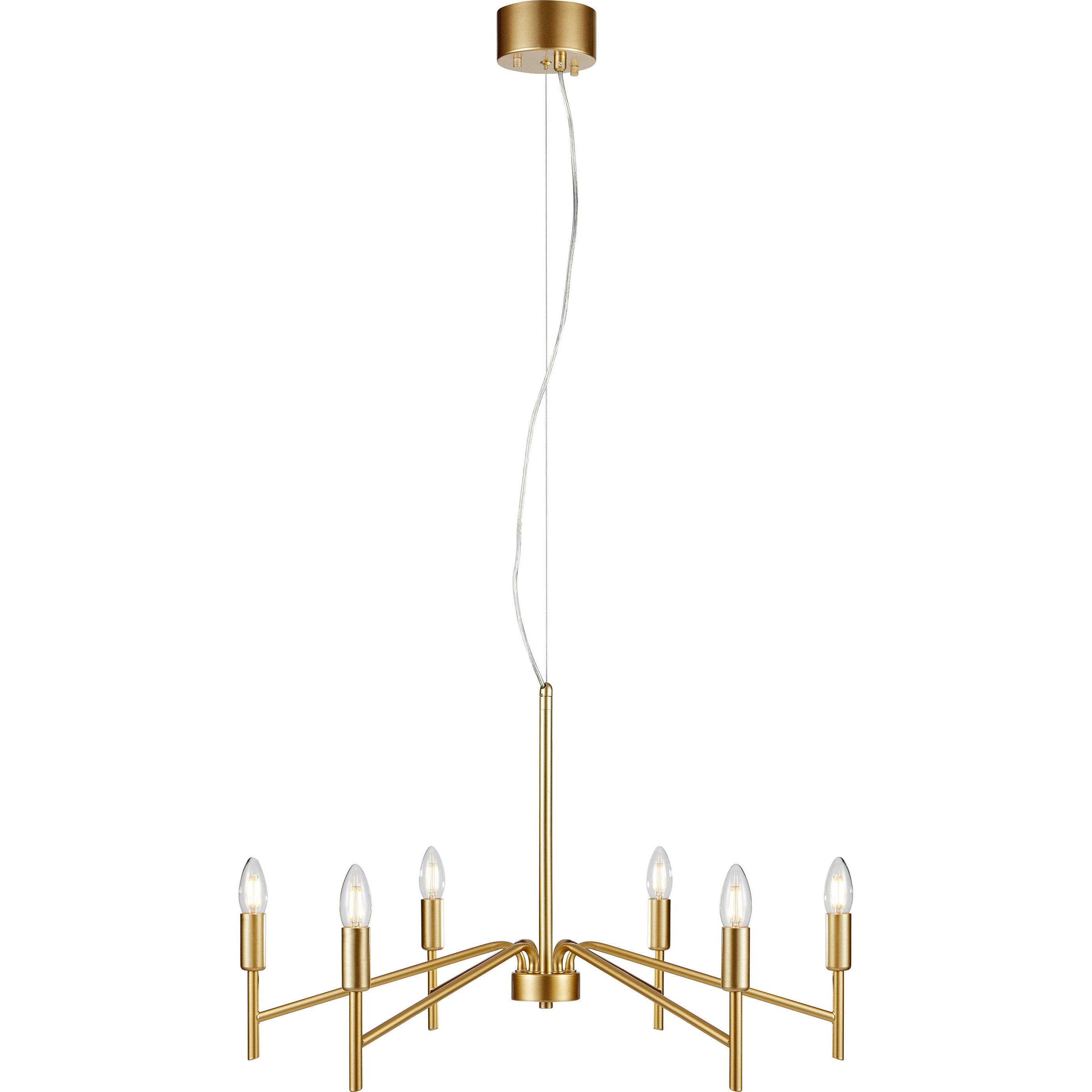 Markslöjd, Lampada a sospensione, MONARCH Pendant 6L Painted Gold