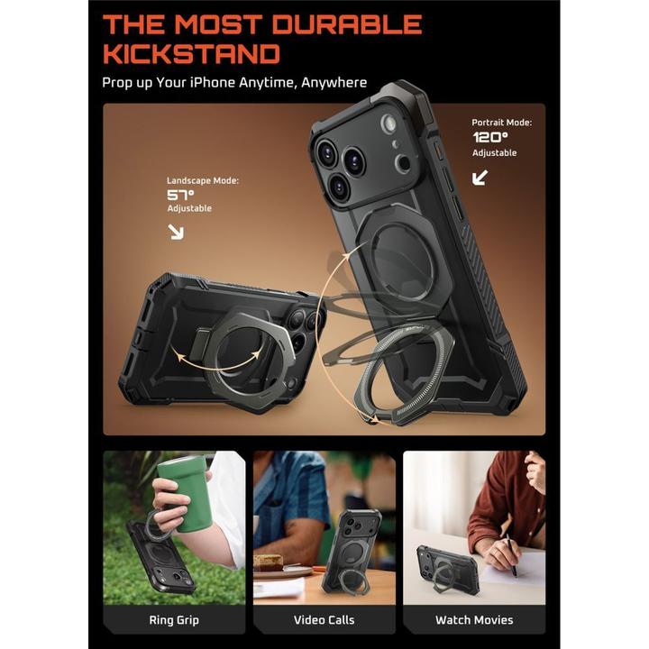 Actual product image Supcase UB Grip Mag MagSafe Case für iPhone 17 Pro Max - Grau (Apple iPhone 17 Pro Max)