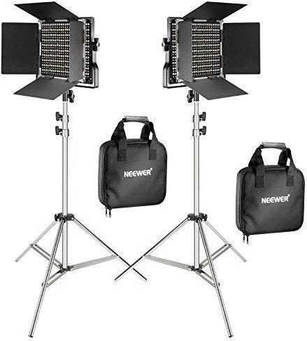 Produktbild Neewer 2er Pack 660 LED Videoleuchte mit 78,7 Zoll Edelstahl Lichtstativ