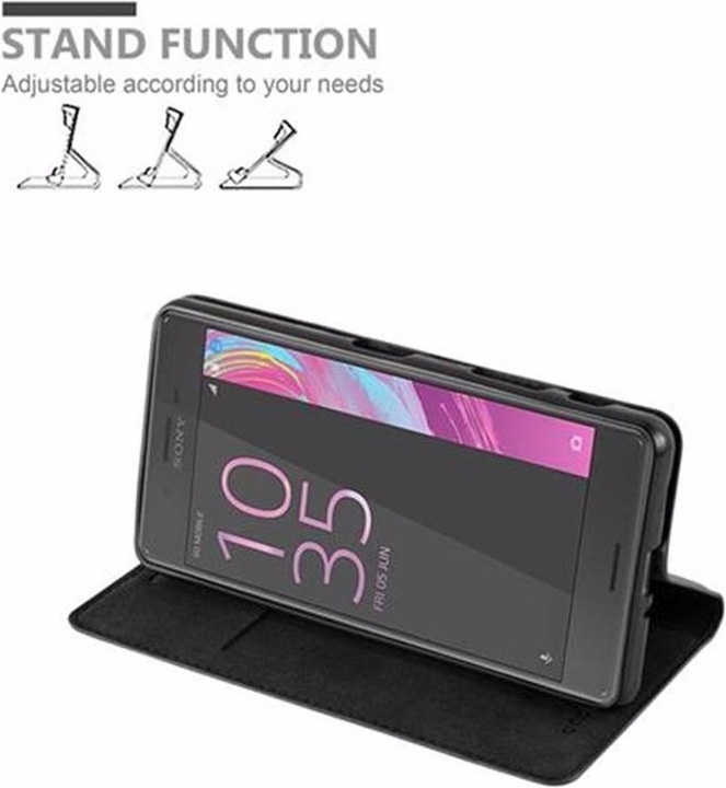 Actual product image Cadorabo Book Invisible Magnet Cover (Sony Xperia X Performance)
