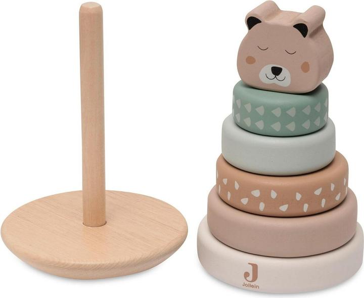 Actual product image Jollein Stacking tower with rings Jungle Jambo