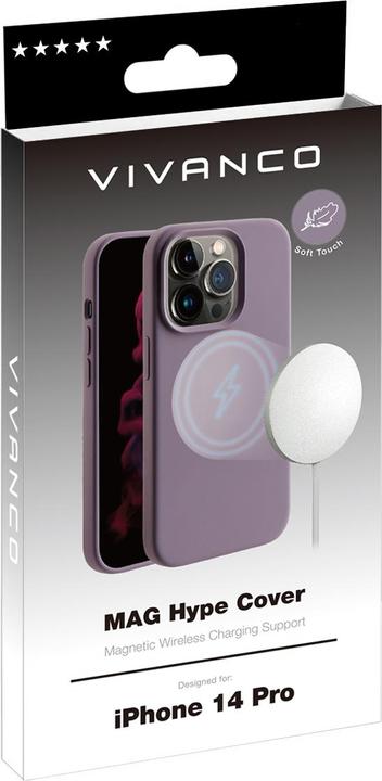Immagine prodotto Vivanco Custodia per cellulare Mag Hype (6.1") Cover Viola (Apple iPhone 14 Pro)