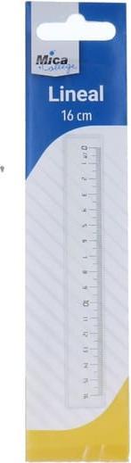 Produktbild MICA College Lineal 16cm transparent (16 cm)