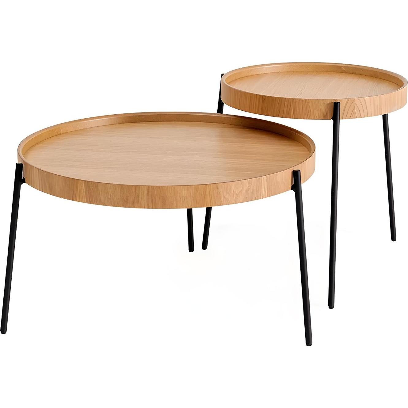 Hanah Home, Couchtisch + Beistelltisch, Ronda (70 x 40 x 70 cm)