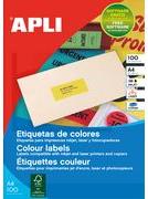 Actual product image Apli Address labels, 210 x 297 mm, neon orange
