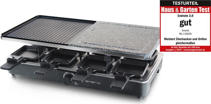 Produktbild Emerio Raclette-Grill mit Steinplatte
