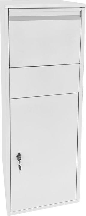 Immagine prodotto Wiltec Cassetta per pacchi Cassetta per lettere in piedi bianca 46x45x140cm Cassetta per pacchi a casa