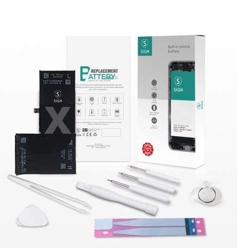 Actual product image SIGN Complete Kit for Battery Change - iPhone X