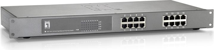 Produktbild LevelOne FEP-1612W150 16-Port Fast Ethernet PoE Switch 802.3at PoE+ 150W (16 Ports)