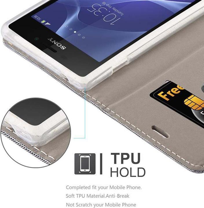 Produktbild Cadorabo Jeans Optik (Sony Xperia M2, Sony Xperia M2 Aqua)