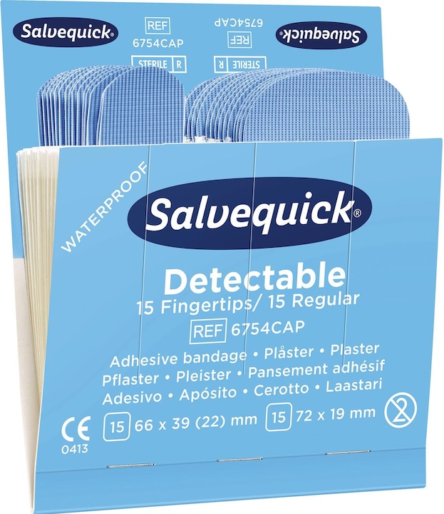Produktbild Salvequick Refill Pflaster-Strips detectable (30 x)