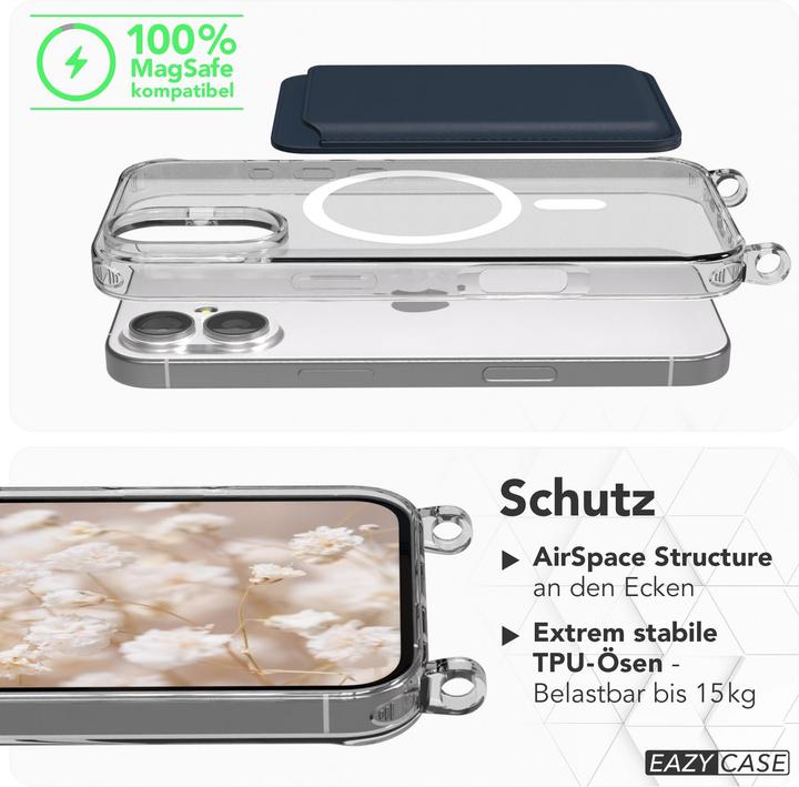 Produktbild EAZY CASE MagSafe Handykette Clear für Apple iPhone 17