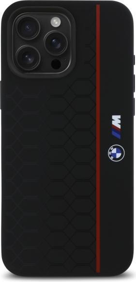 Produktbild BMW BMHMP16X23SHER iPhone 16 Pro Max 6.9" czarny/black hardcase Silicone Hexagon Red Line MagSa (Apple iPhone 16 Pro Max)