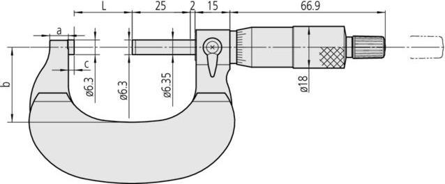 Actual product image Mitutoyo External micrometer