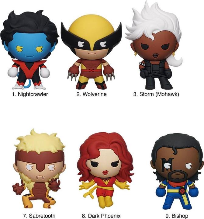 Immagine prodotto Monogram Int. Etichette per borse Marvel in PVC X-men Classic Serie 2 Display (24)