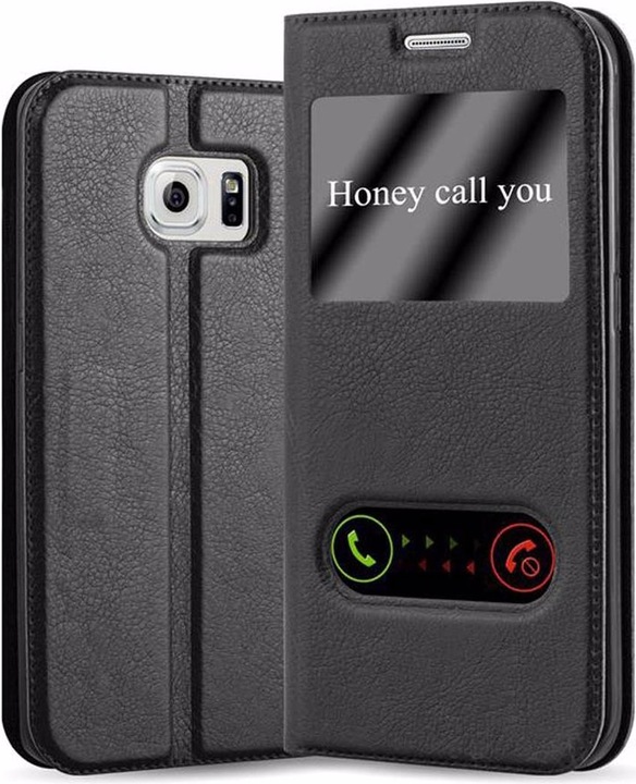 Produktbild Cadorabo Book mit View Doppelfenster Cover (Samsung Galaxy S6 Edge+)
