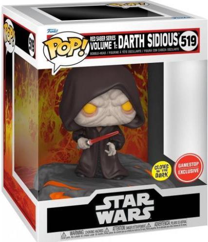 Actual product image Funko Star Wars POP! Deluxe Vinyl figurine Red Saber Series Volume 1: Darth Sidious 9 cm